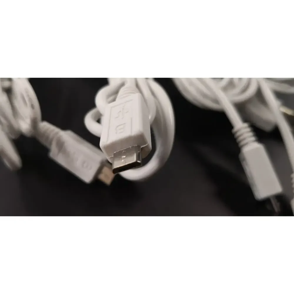 5 Pack. 3ft USB to Micro USB Cable. White. 5PC Cord. For Charging Cellphone